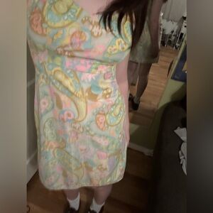 Vintage Hollywood Vassarette printed dress